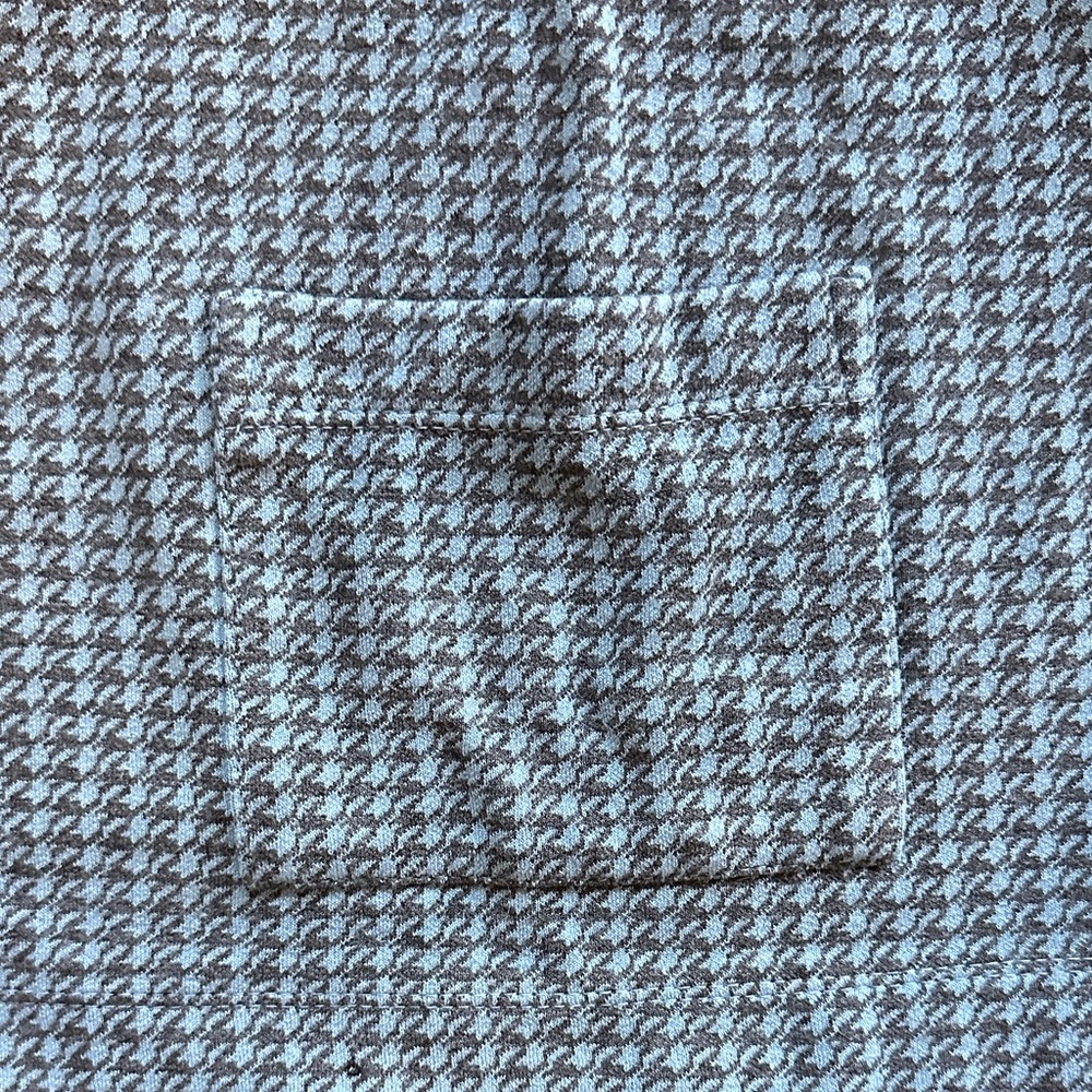 Blue Houndstooth Patterned Top - Picture 3 of 4